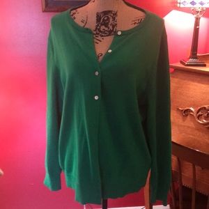 Lands’ End Green Sweater